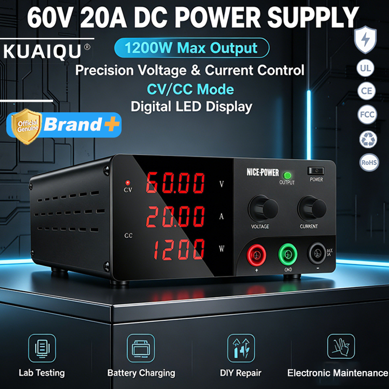 High Power 60V 20A Bench Power Supply - مصدر طاقة عالي القدرة من نايس-باور