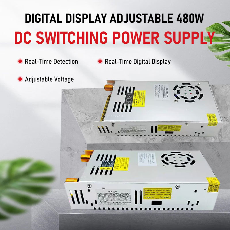 Switching Dc Power Supply 300V 1A - واحد وثنائي المحور 480 واط شاشة