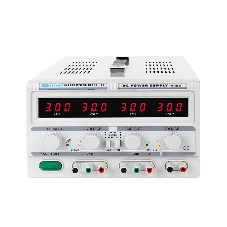 Longwei TPR-3005-2D الخطي المز - مراجعة Dual Channel Linear Power Supply 30V 5A وسعره