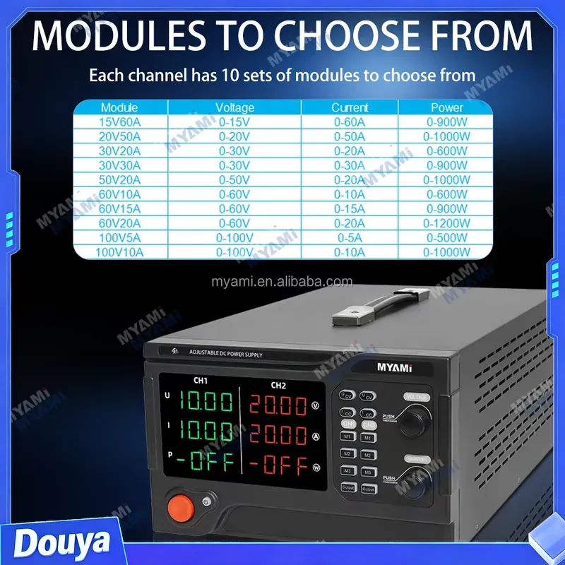 مصدر طاقة مختبري قابل للتعديل  - مراجعة High Power 60V 20A Bench Power Supply وسعره