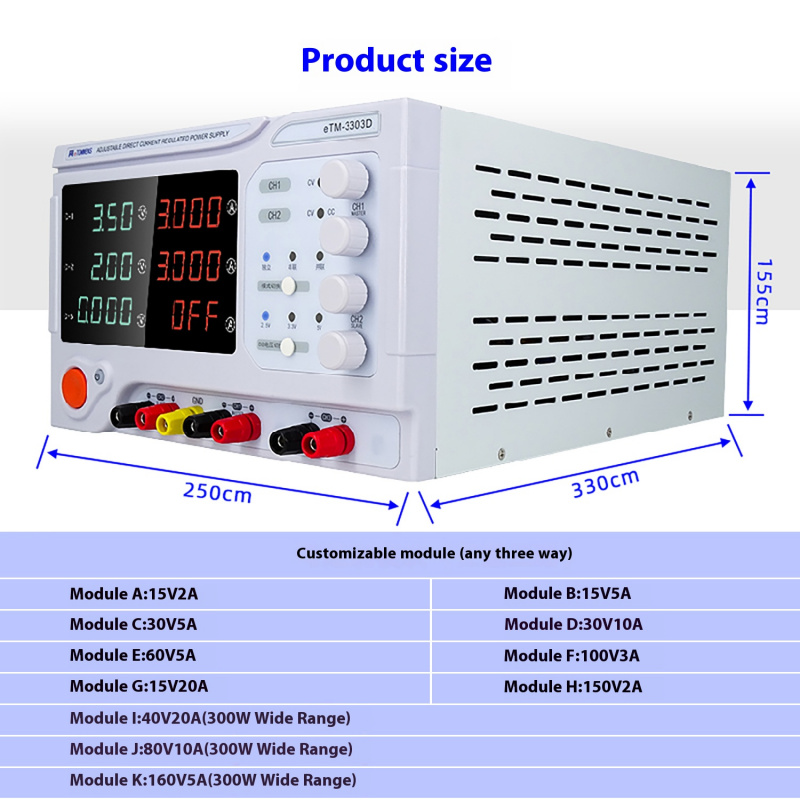 مصدر طاقة خطي لسطح المكتب مكون - مراجعة Dual Channel Linear Power Supply 30V 5A وسعره
