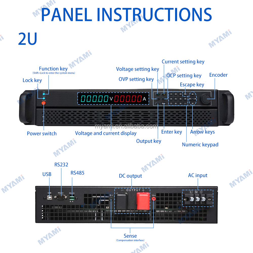 Myami عالية الطاقة قابلة للبرم - مراجعة Adjustable High Power Dc Lab Power Supply 1500W وسعره