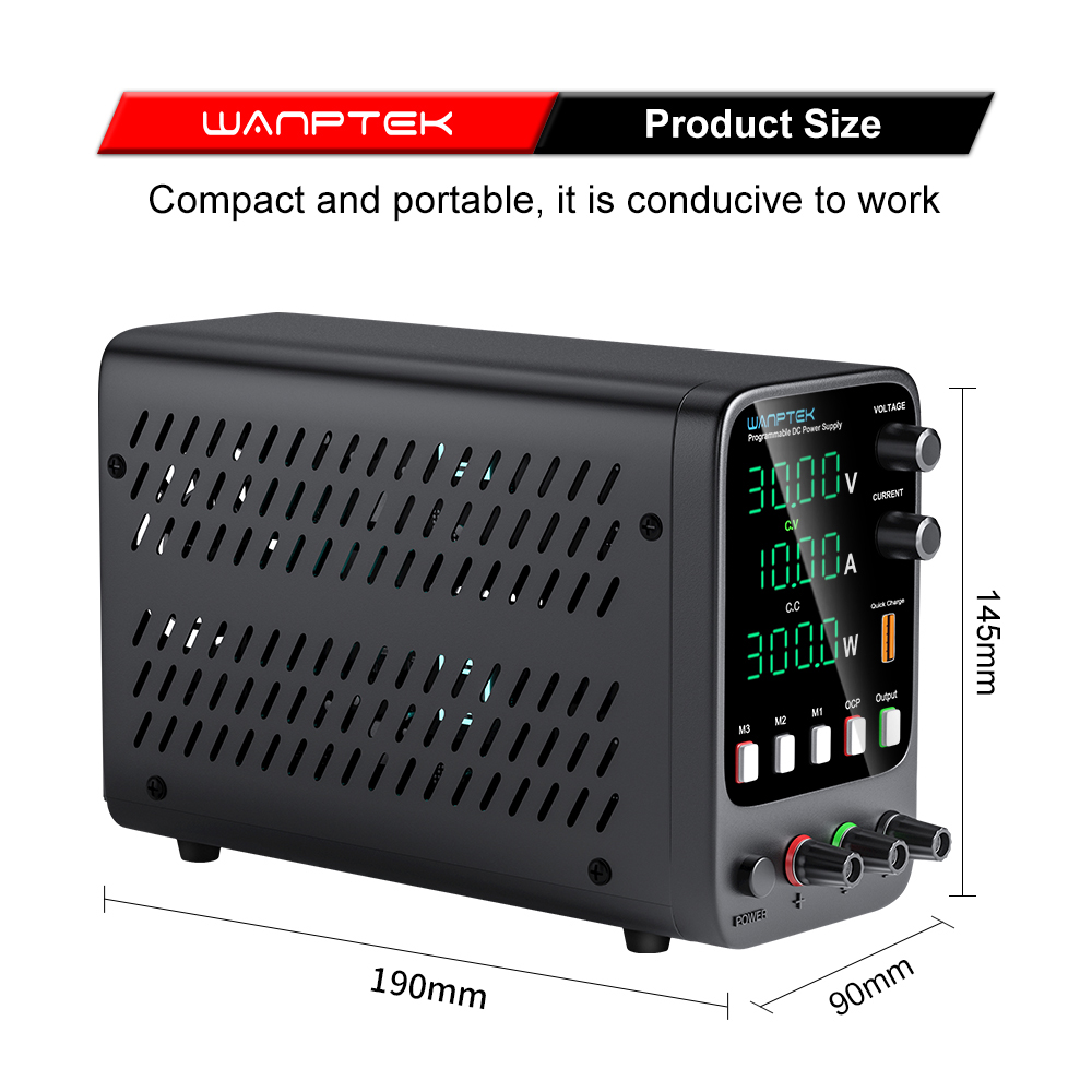 Wanptek قابل للتعديل تيار مستم - مراجعة Programmable Dc Power Supply 60V 10A وسعره