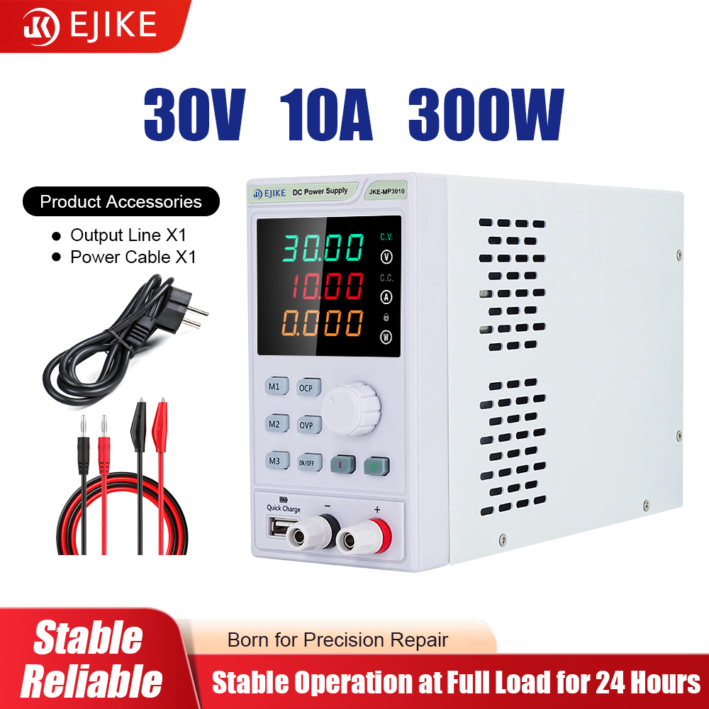 مصدر طاقة تيار مستمر EJIKE بقد - مراجعة Programmable Dc Power Supply 60V 10A وسعره