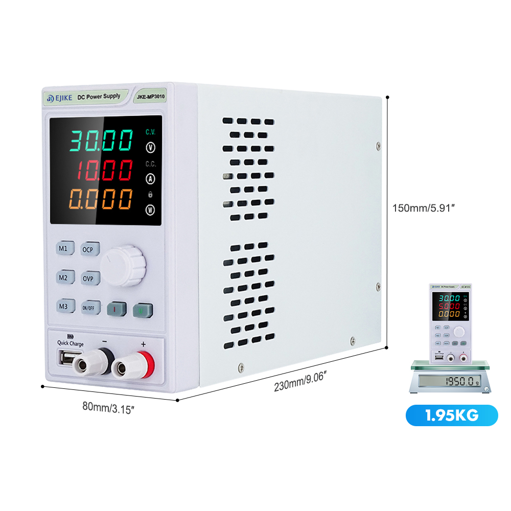 مصدر طاقة تيار مستمر EJIKE بقد - مراجعة Programmable Dc Power Supply 60V 10A وسعره