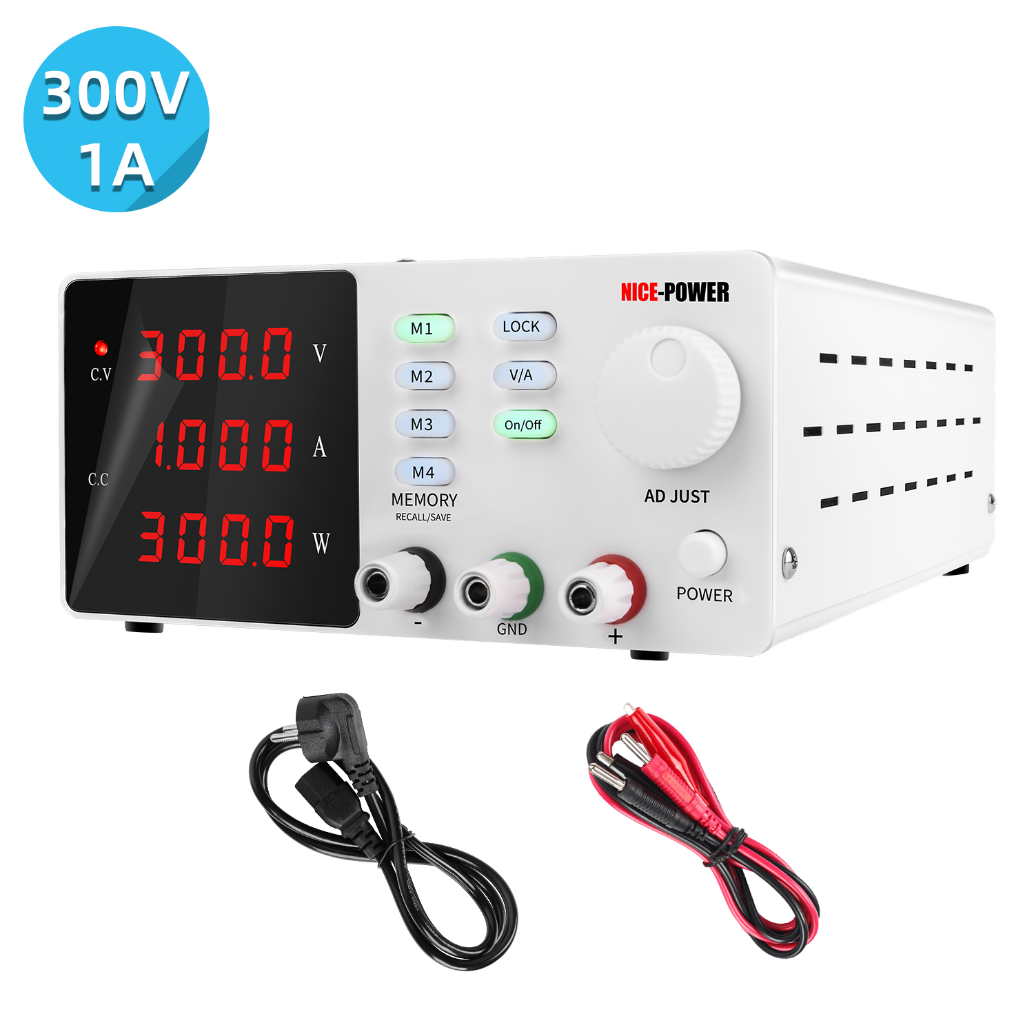 NICE-POWER SPPS-S3001 300 فولت - مراجعة Switching Dc Power Supply 300V 1A وسعره